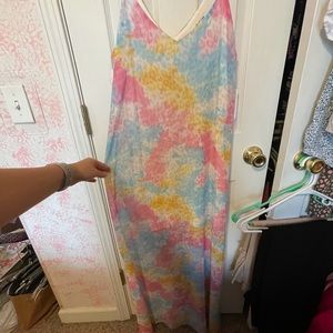 Peach love maxi dress